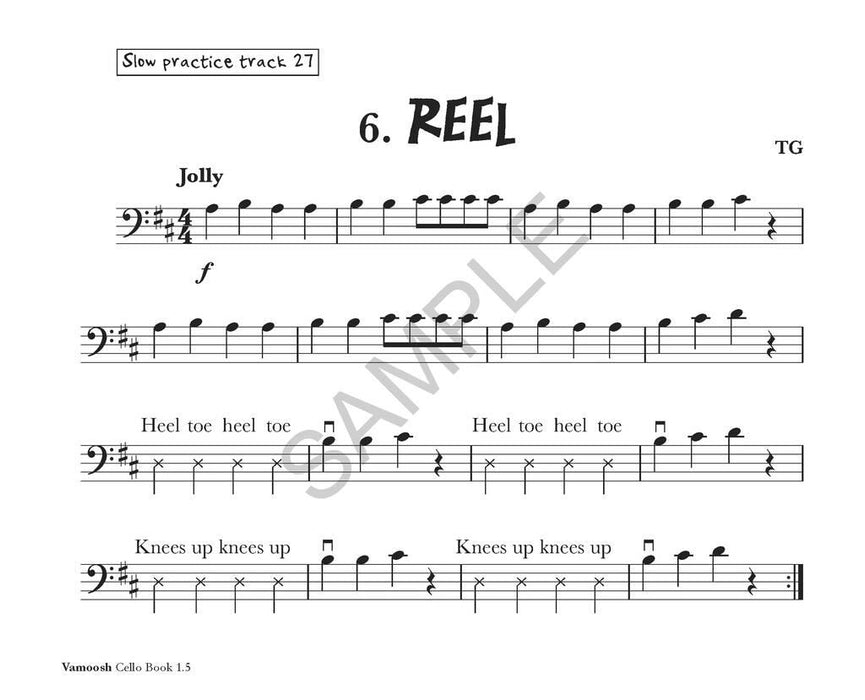 Vamoosh Cello Book 1.5 - Cello/CD by Gregory Vamoosh Music VAM24