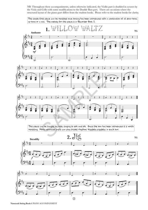 Vamoosh String Book 1 - Piano Accompaniment by Gregory Vamoosh Music VAM51