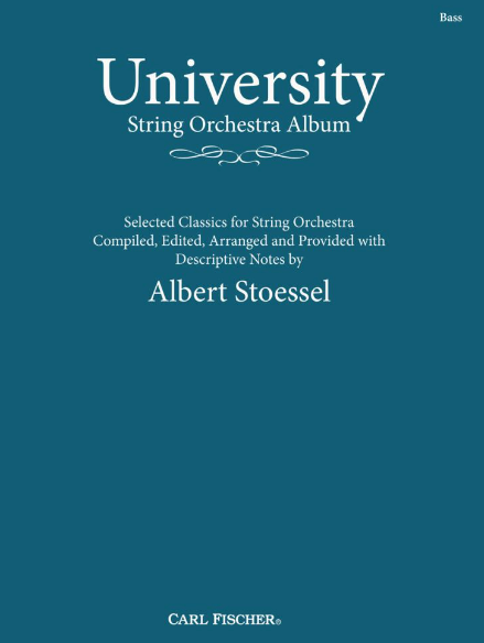 University String Orchestra Album - String Orchestra Double Bass Part compiled & arranged by Stoessel Fischer O1531