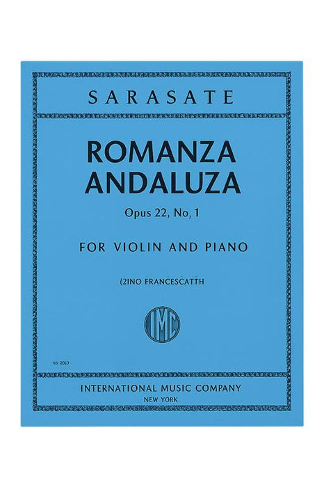 Sarasate - Romanza Andaluza Op22, No.1 - Violin/Piano Accompaniment IMC2653