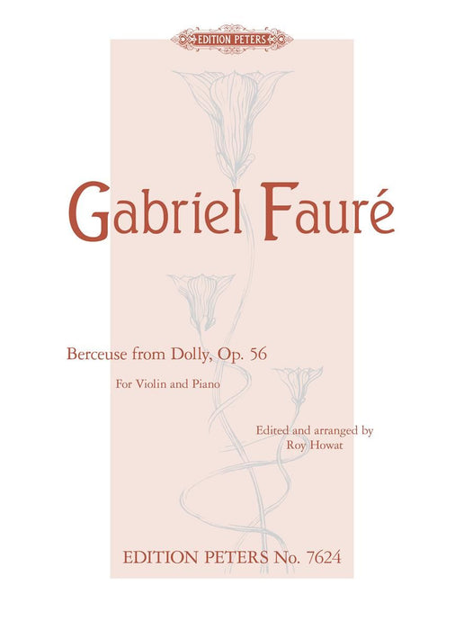Faure - Berceuse Op56/1 - Violin or Cello/Piano Accompaniment LeDuc AL26542
