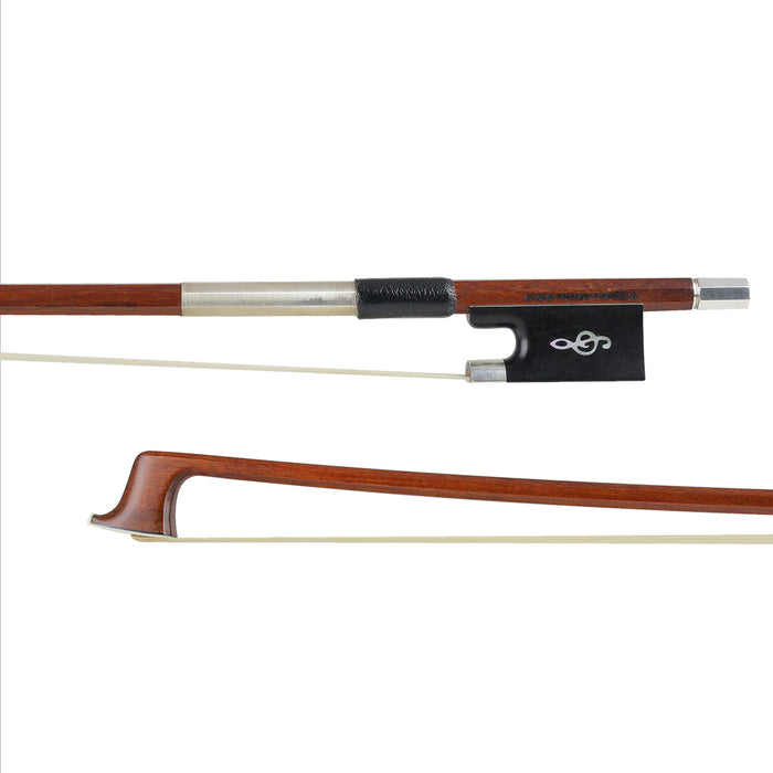*Egidius Dörfler*** Pernambuco Octagonal Violin Bow with Treble Clef Inlay