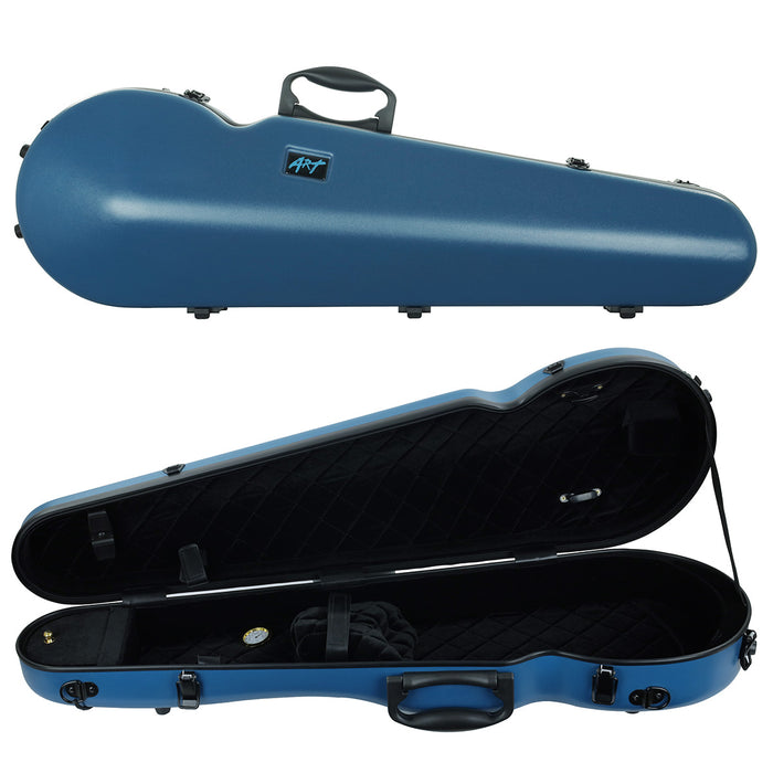 ART Shaped Violin Case 4/4-3/4 Ocean Blue Blue