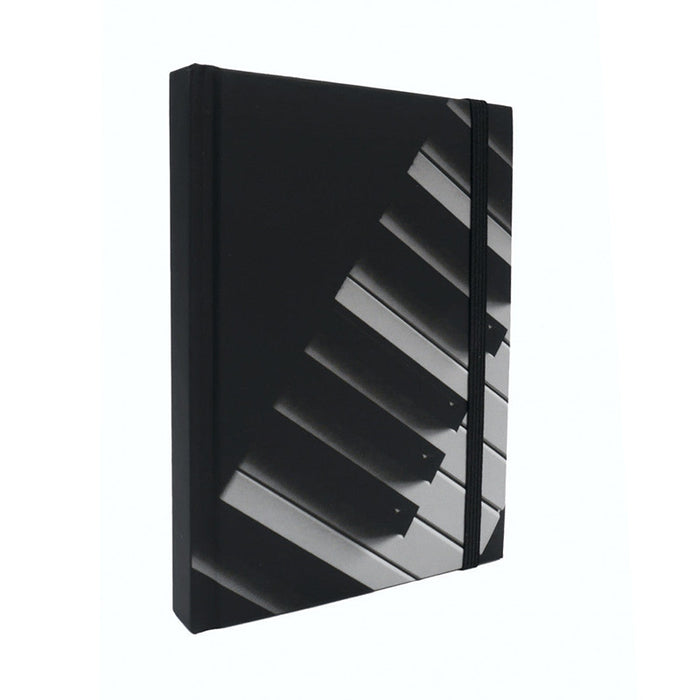 A5 Notebook Black with Piano Keyboard
