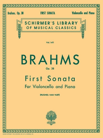 Brahms - Sonata #1 in Emin Op38 - Cello/Piano Accompaniment Schirmer 50259050