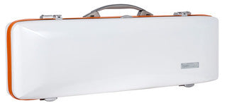 BAM Ice Supreme Hightech 3.0 Oblong Violin Case White with Orange Fittings 4/4