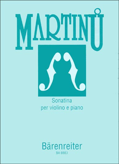 Martinu - Sonatina 1937 - Violin/Piano Accompaniment Barenreiter BA6983