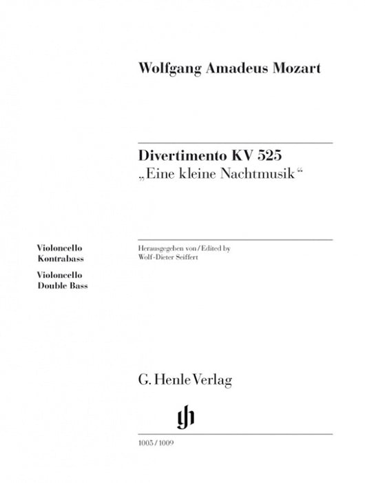 Mozart - Divertimento K525 - Cello Part Henle HN1009