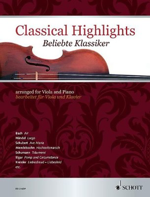Classical Highlights - Viola/Piano Accompaniment Schott ED21697