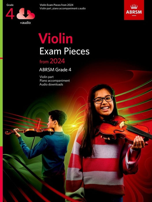 ABRSM Violin From 2024 Grade 4 Violin/Piano/Online Audio - ABRSM ABRSM 9781786015594