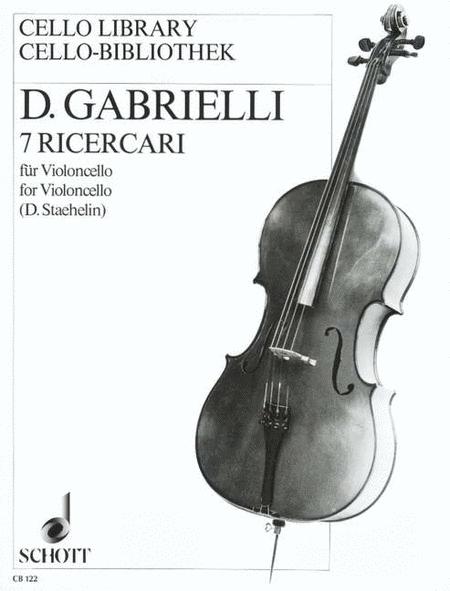 Gabrielli - 7 Ricercari - Cello Schott SCCB122
