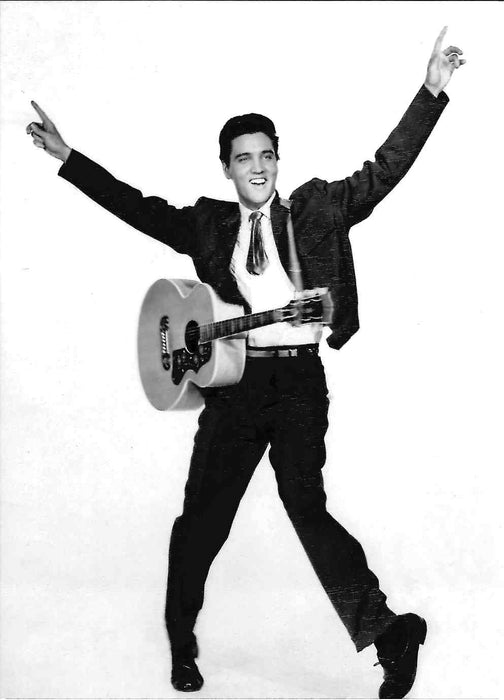 Greeting Card Elvis Presley On Stage