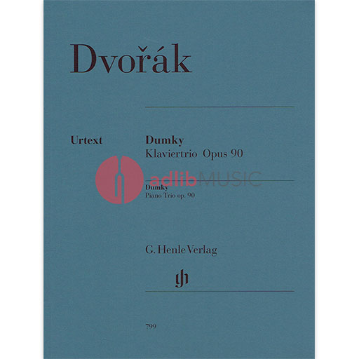 Dumky Trio Op. 90 E minor - for Violin, Cello and Piano - Antonin Dvorak - Piano|Cello|Violin G. Henle Verlag Piano Trio Parts