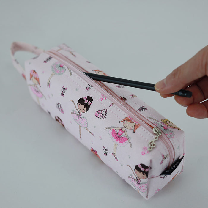 Ballet Pencil Case Pink with Ballerinas  and Ballet Shoes