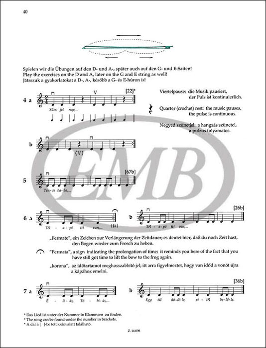 Vioin ABC Violin Tutor - Violin by Denes/Reger/Nemeth EMB Z14098