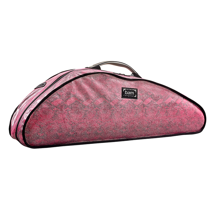 Violin Case - Bam Hoodies for Hightech Slim, Rose Pink Snake