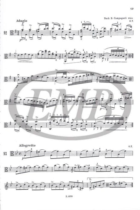 Orszagh - Viola Tutor (German/Hungarian) - Viola Book EMB Z1070