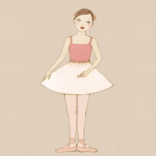 Greeting Card Little Ballerina