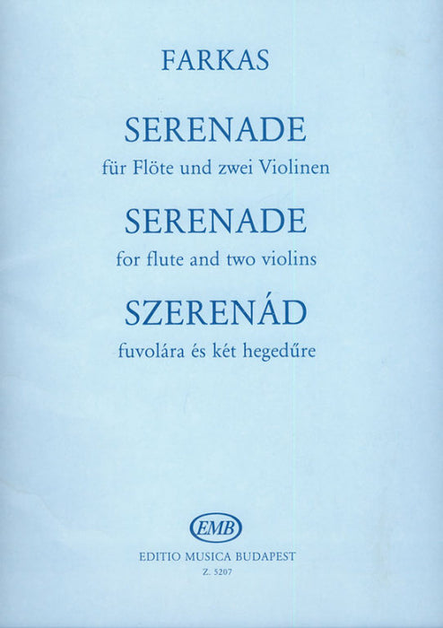 Farkas - Serenade - Flute/2 Violin Trio Score/Parts EMB Z5207