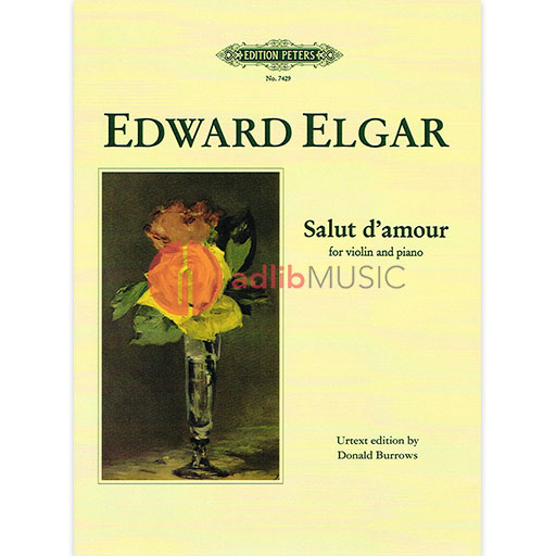 Elgar - Salut d'Amour - Violin/Piano Accompaniment Peters P7429