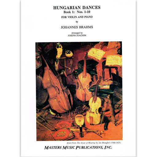 Brahms - Hungarian Dances Volume 1 - Violin/Piano Accompaniment edited by Joachim Masters Music M2586
