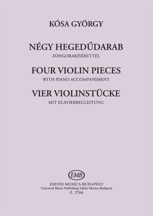 Kosa - 4 Pieces - Violin/Piano Accompaniment EMB Z2766