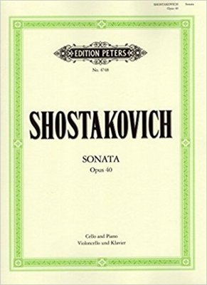 Shostakovich - Sonata Op40 in Dmin - Cello/Piano Accompaniment Peters P4748