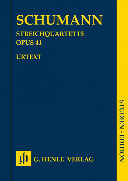Schumann - String Quartets Op41 - Study Score Henle HN9873