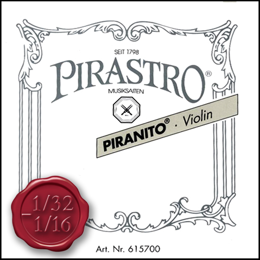 Pirastro Piranito Violin String Set Medium 1/32-1/16