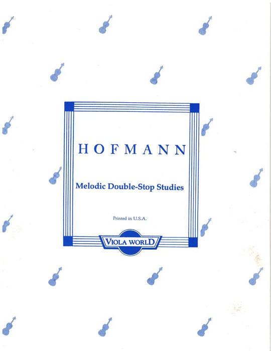 Hofmann - Melodic Double-Stop Studies Op96 - Viola Solo Viola World VWP000077