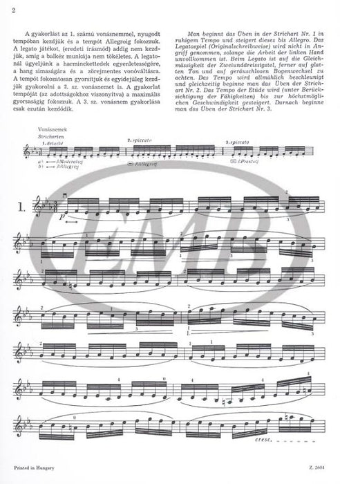 Dont - Preliminary Studies Op37 to Etudes by Kreutzer & Rode - Violin Solo EMB Z2604
