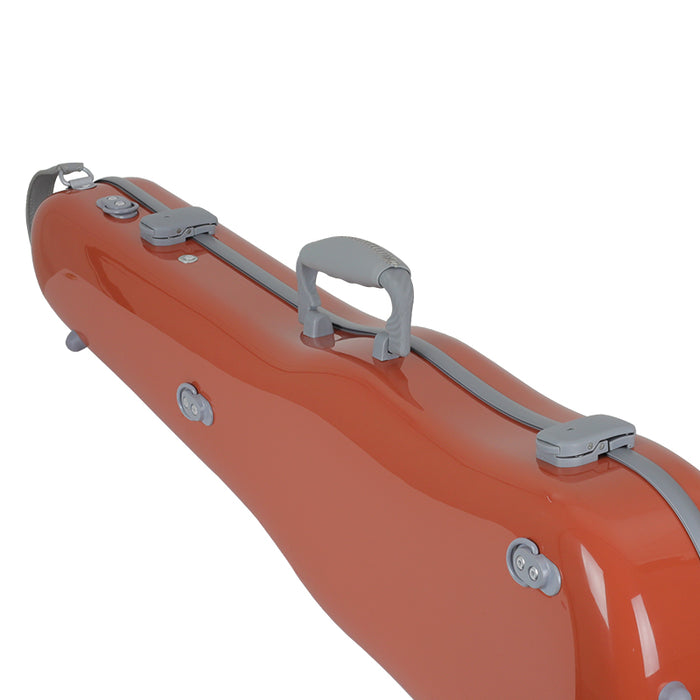 JML Carbon Fibre 1.5 Shaped Violin Case Flora Orange 4/4