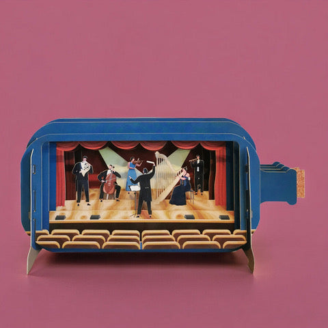 Greeting Card - Message in a Bottle Dancing in the Street