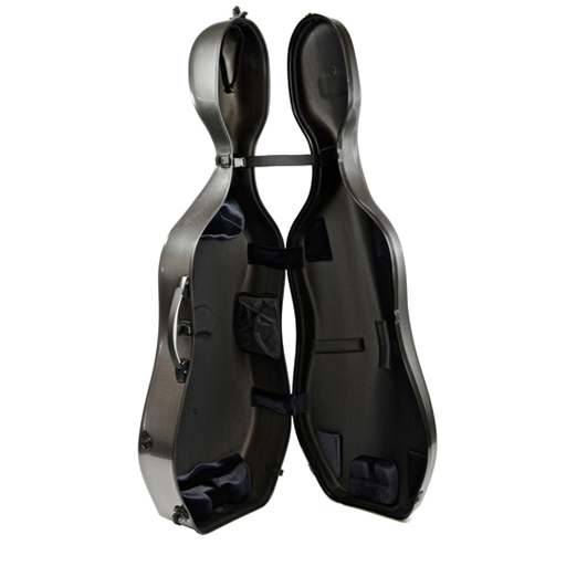 BAM Hightech Compact 3.5 Cello Case Silver Carbon