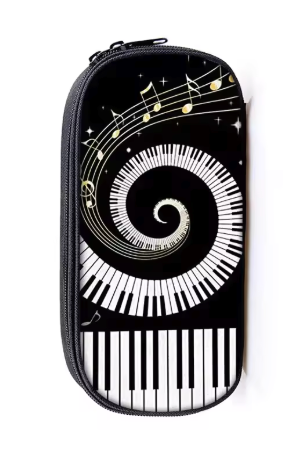 Music Pencil Case with a Spiral Keyboard