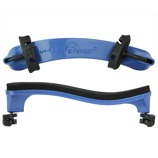 Everest Collapsible Violin Shoulder Rest Blue 4/4-3/4