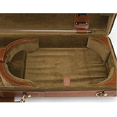 GL Cases Q1(V) Leather Violin Case Brown