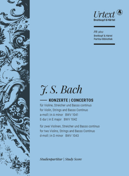 Bach - Violin Concerto #1 in Amin BWV1041- Orchestra Cello/Double Bass Part Breitkopf OB5354VC/DB