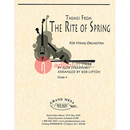 Themes From The Rite Of Spring Sc/Pts - Igor Stravinsky - Bob Lipton Grand Mesa Music Score/Parts