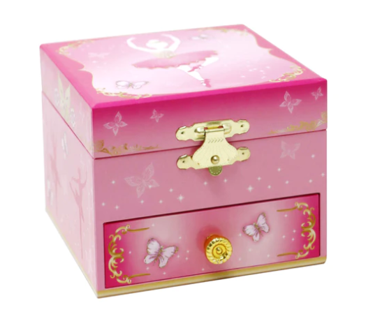 Butterfly Ballet Musical Jewellery Box 10.5W x 8.5H x 10.5D cm