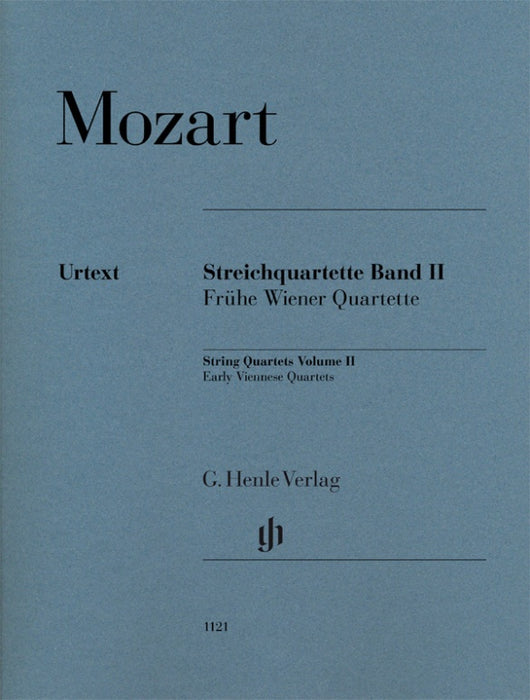 Mozart - String Quartet Volume 2 Early Viennese Quartets - String Quartet Henle HN1121