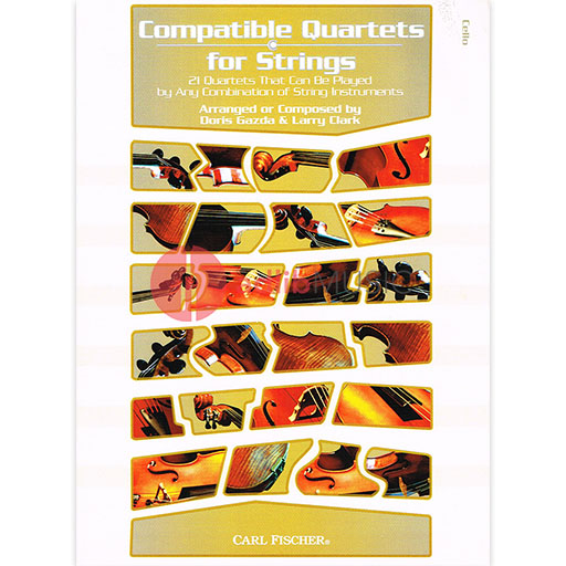 Compatible Quartets for Strings - Cello Quartet by Clark/Gazda Fischer BF108