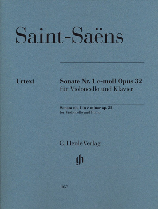 Saint-Saens - Cello Sonata #1 in Cmin Op32 - Cello/Piano Accompaniment Henle HN1057
