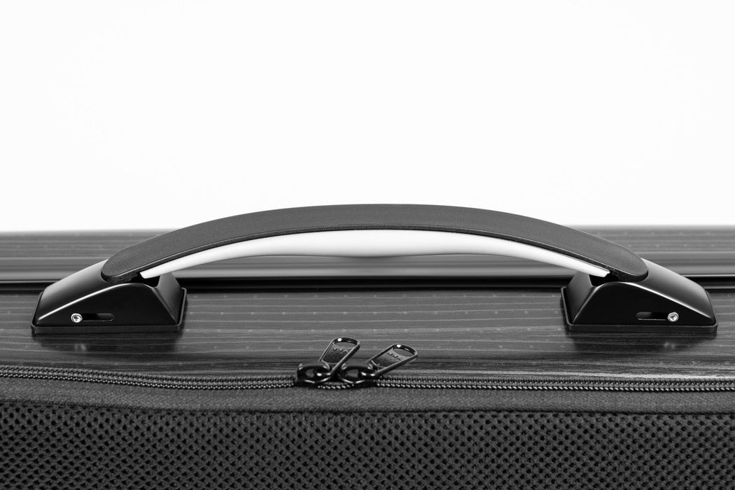 Violin Case - Bam Hightech Oblong with Back Pocket  - Black Lazure