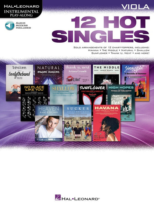 12 Hot Singles for Viola/OLA - Hal Leonard 298584