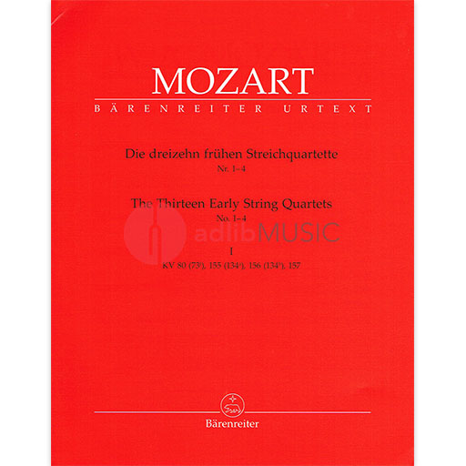 Thirteen Early String Quartets Volume 1 Nos 1-4