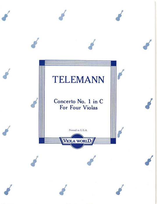 Telemann - Concerto #1 in Cmaj - 4 Violas arranged by Arnold Viola World VWP000050
