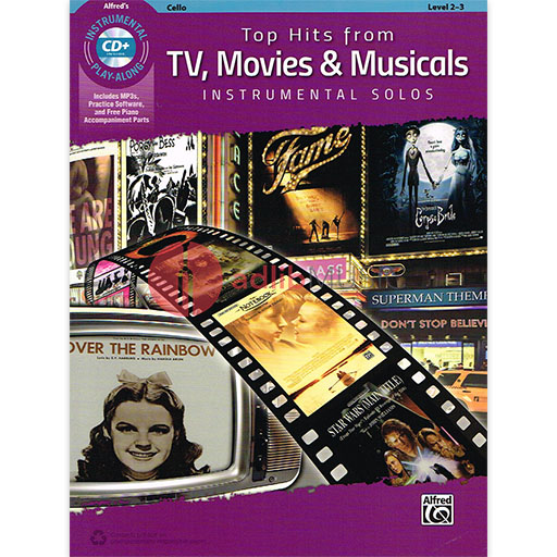 Top Hits from TV, Movies & Musicals Instrumental Solos - Cello/CD Alfred 45192