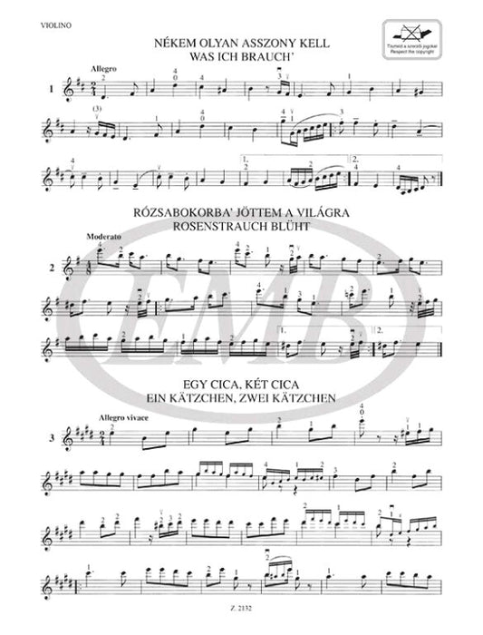 50 Csardas - Violin/Piano Accompaniment compiled by Ferenc EMB Z2132
