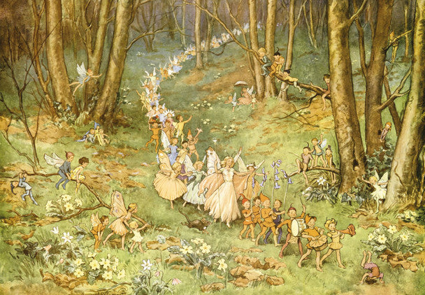Greeting Card The Fairy Way by Margaret Tarrant